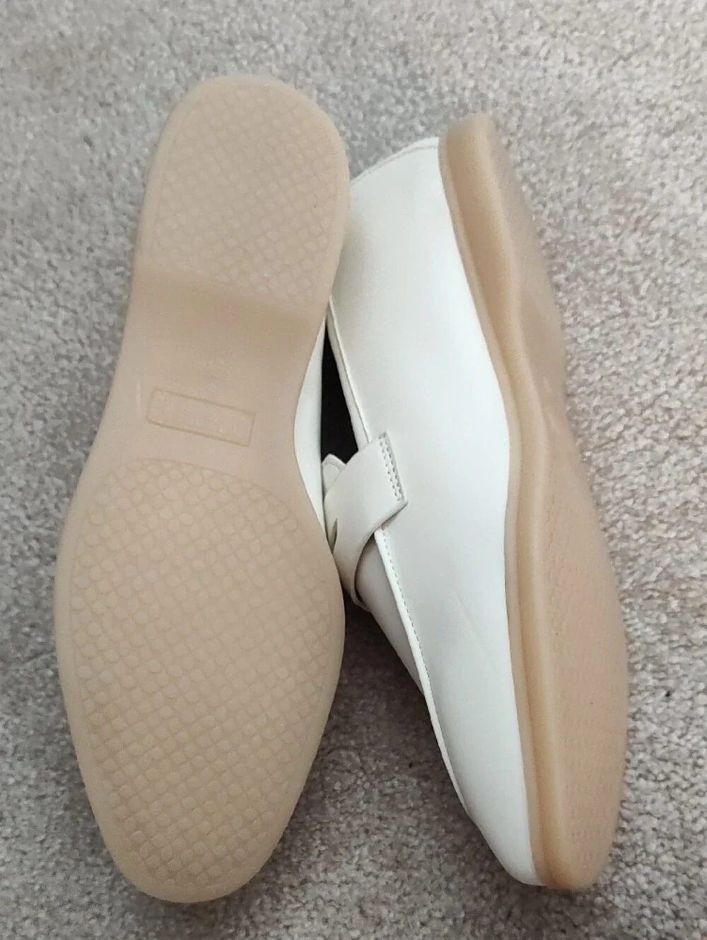 Women’s Cream Penny Loafers - Cushioned Flats